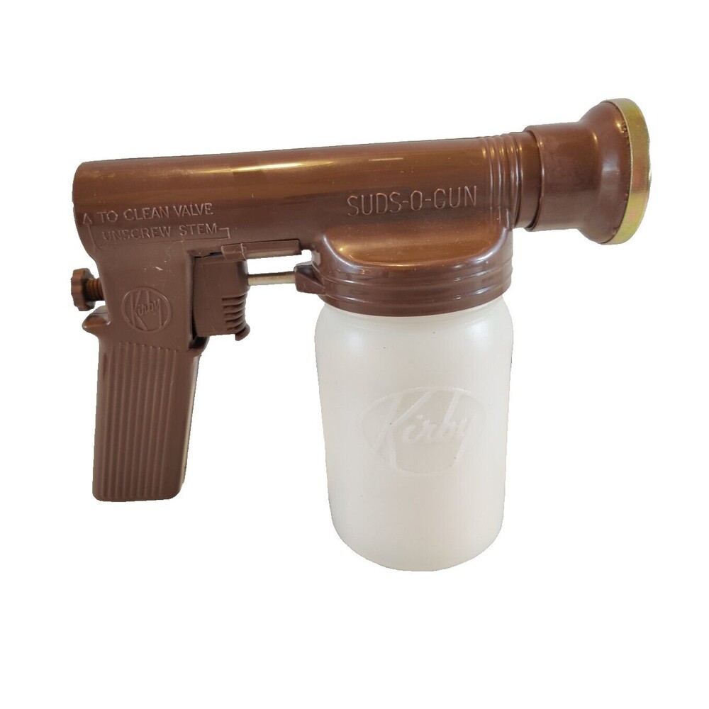 Vintage Kirby Sanitronic Suds-O-Gun With Attachments & Plastic Douglas Jar Vac